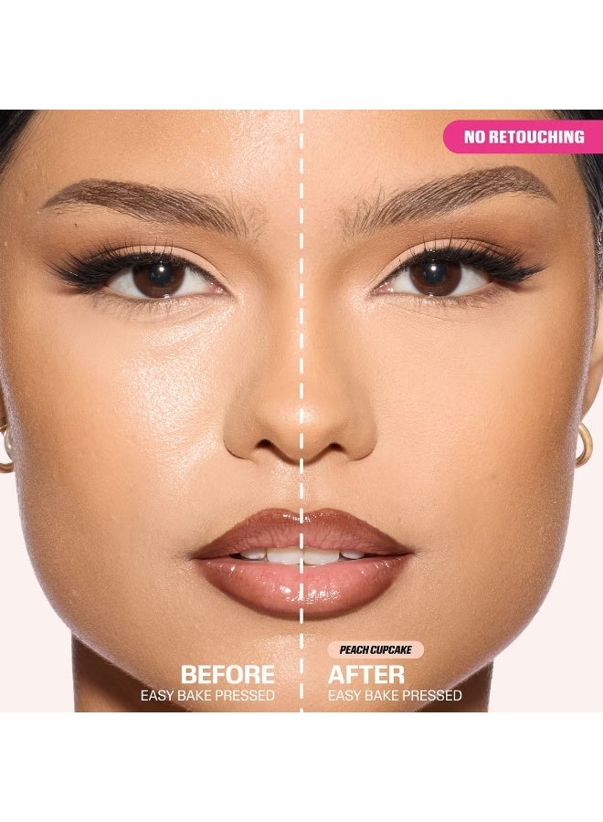 Houda Huda Beauty Yeezy Bake Pressed Powder - Peach Cupcake - Image 2